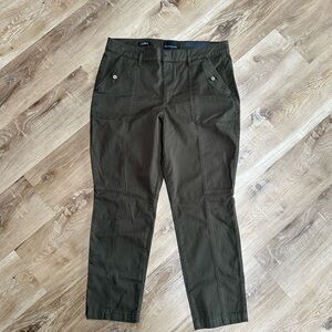 White House Black Market Dark Olive Cargo Pants